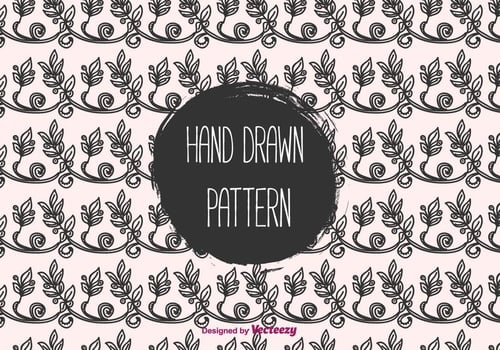 Floral Hand Drawn Vector Pattern