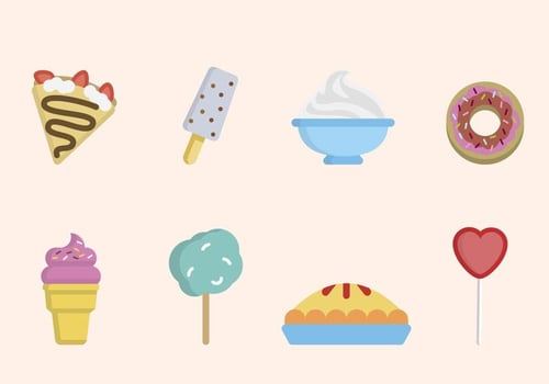 Flat Sweet Vectors