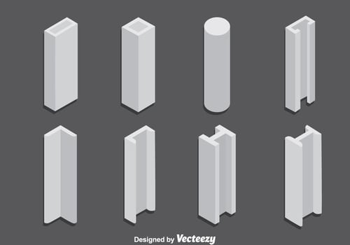 Steel Girder Collection Vector