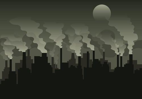 Smoke Stack Vector Background