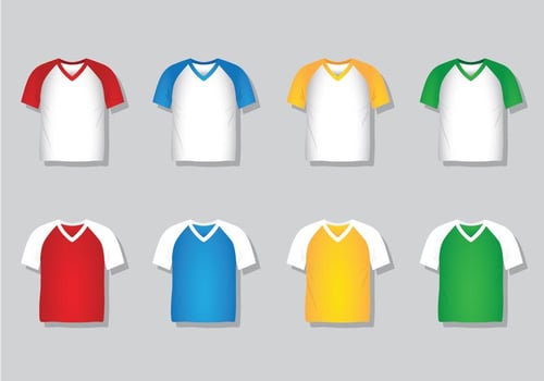 V Neck Shirt vector