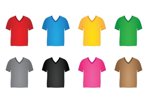 V Neck Shirt vector