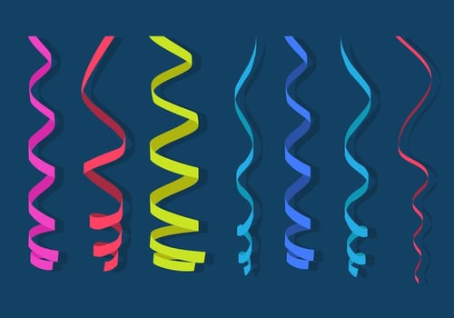 Flat Serpentine Paper vector