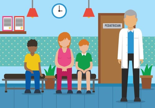 Pediatrician vector ilustration