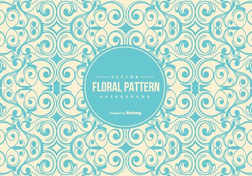 Vintage Floral Pattern Background vector