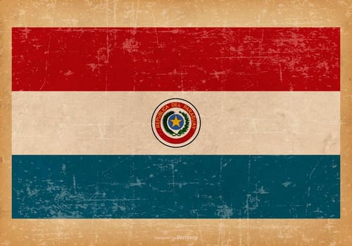 Grunge Flag of Paraguay vector