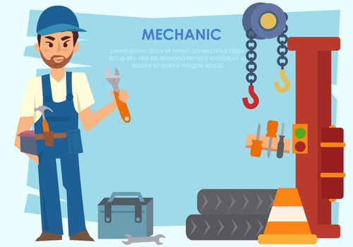 Mechanic Man Vector