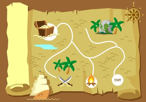 Treasure Map Vector