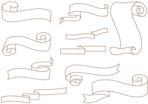 Vintage Scrolls Vectors