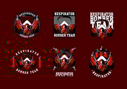 Respirator Logo Free Vector