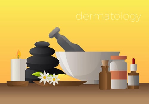 Body Treatment Equipments Free Vector