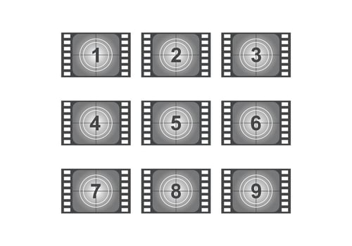 Countdown Vintage Films vector