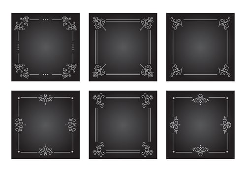 Old Silent Film Frames Vector