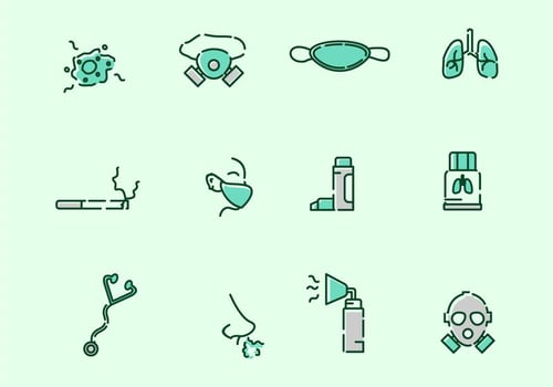 Respirator Icons vector