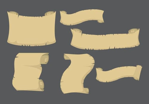 Pirate Scroll Paper vector