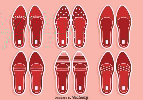 Red Ruby Slippers Vectors