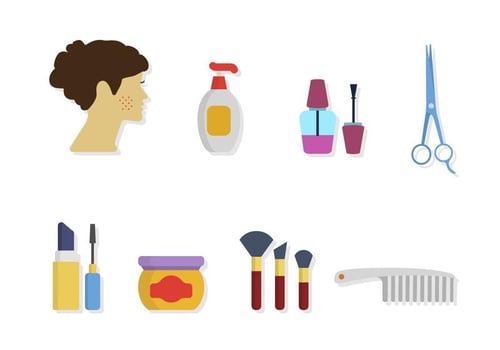 Flat Dermatology Vectors
