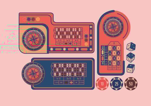 Roulette Table Design Vector