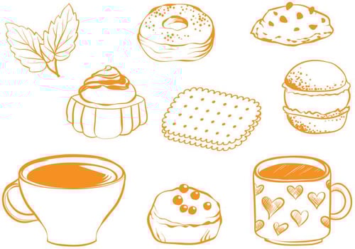 Free Vintage Tea Vectors