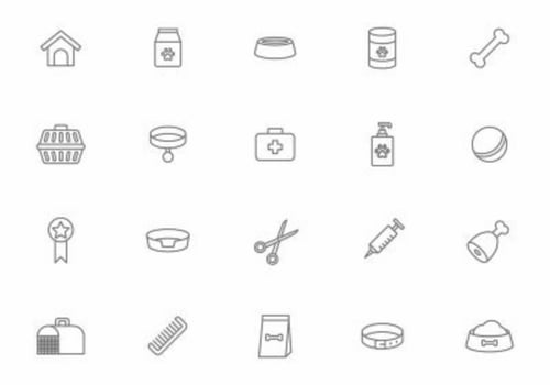 Dog Supplies Vectors
