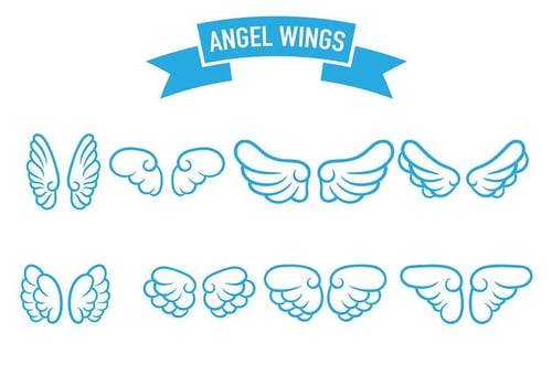 Angel Wings Icon Vector