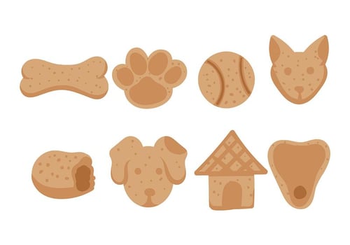 Dog Biscuit Icon Vector