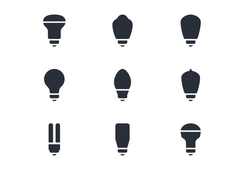 LED Light Icon vector