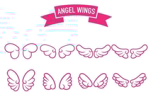 Angel Wings Icon Vector