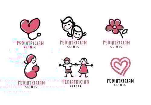 Pediatrician Logo Free Vector