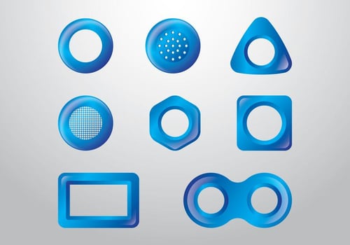 Plastic Eyelet vector