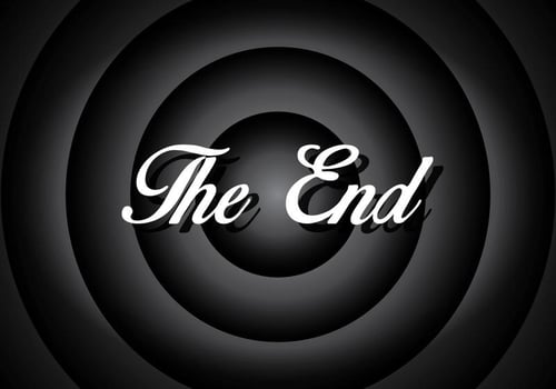Silent Movie End Screen Vector 
