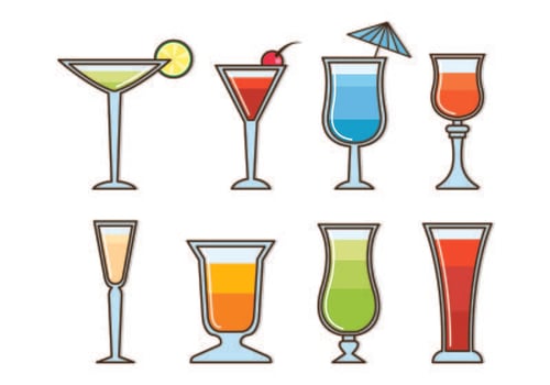 Vectors Glass Of Mocktail