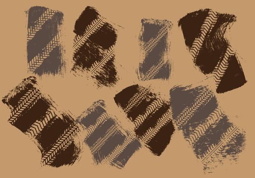 Motorcross Tire Track vector