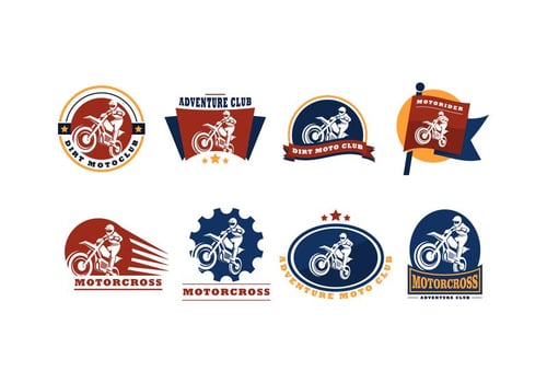 Free Motor Cross Logo Vector