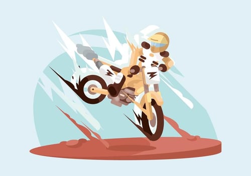 Motorcross Illustration vector