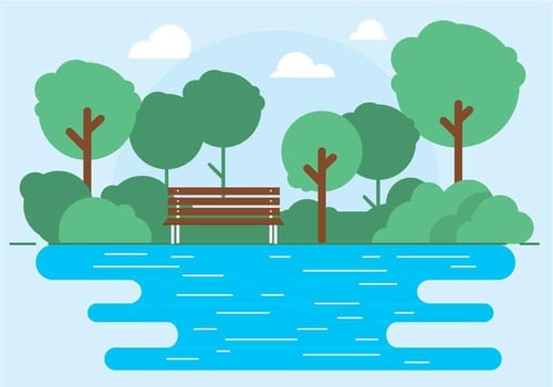 Free Vector Outdoor Park Illustration