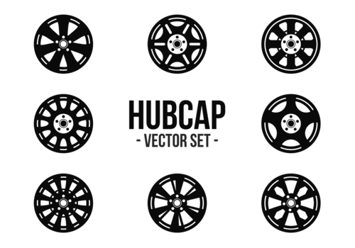 Hubcap Icons Vector