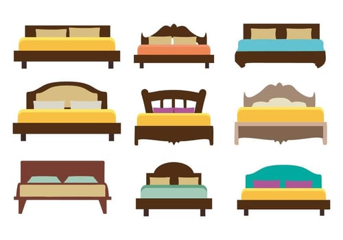 Furniture Bed Vector