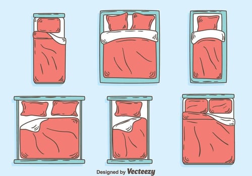 Hand Drawn Bed Collection Vector