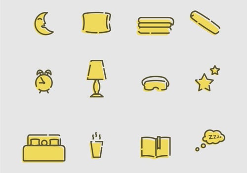 Sleeping Bed Time Rest Vectors