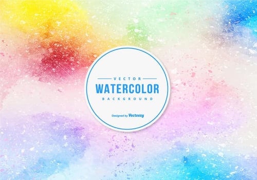 Multicolor Watercolor Background vector
