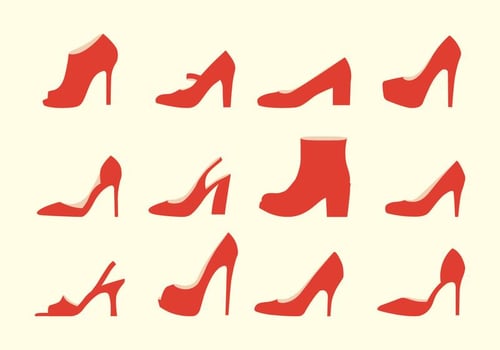 Red Ruby Slippers Vector