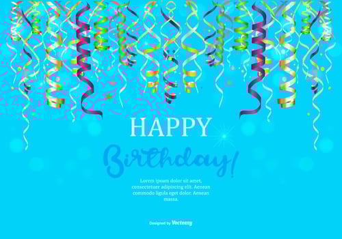 Happy Birthday Illustration vector