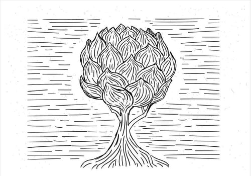 Free Hand Drawn Vector Abstract Tree