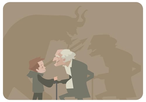 Devil in The Boy's Body Vector