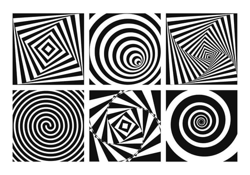 Psychedelic Optical Illusion vector