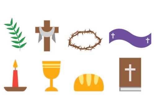 Set Of Lent Icons vector
