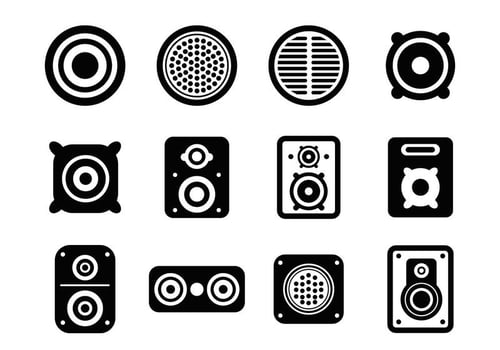 Speaker Icons Vector