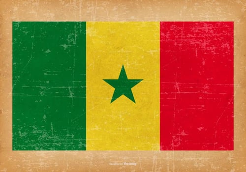 Grunge Flag of Senegal vector