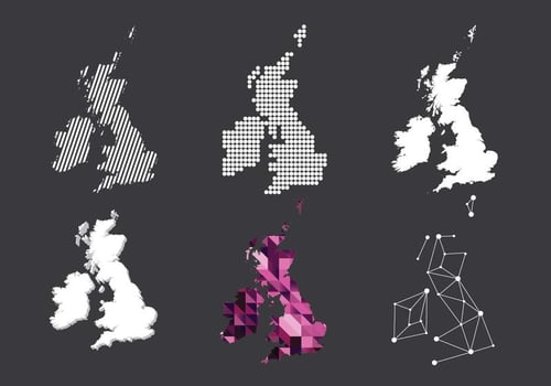 Republic of Ireland and British Isles Vector